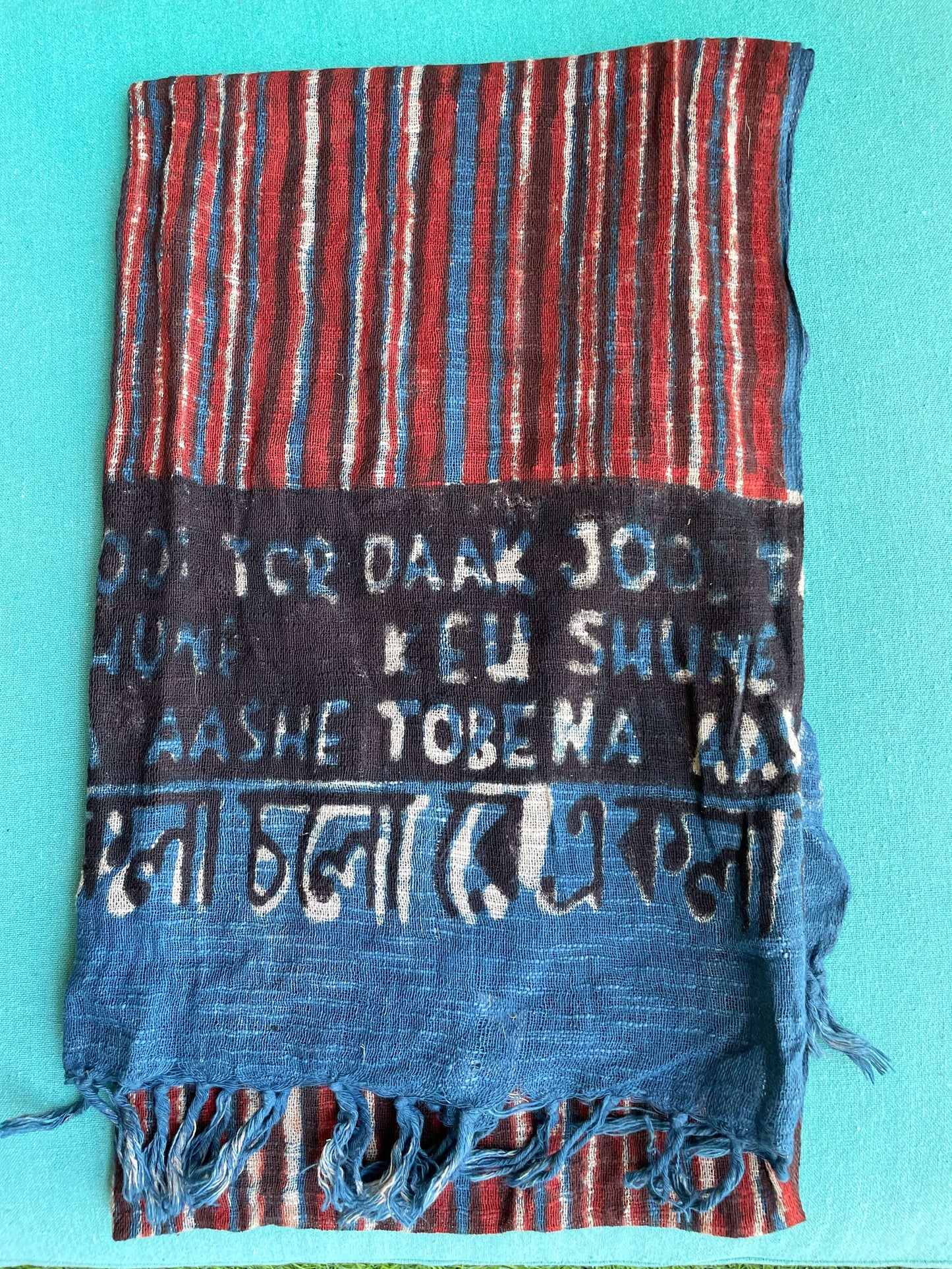 Indigo Ekla cholo stole