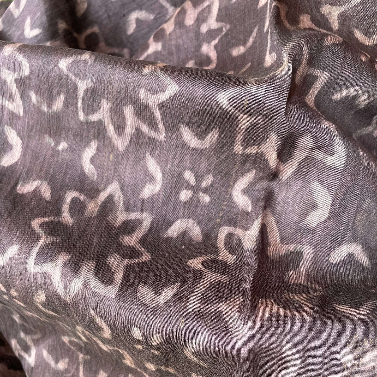 Brown Maheshwari Block print