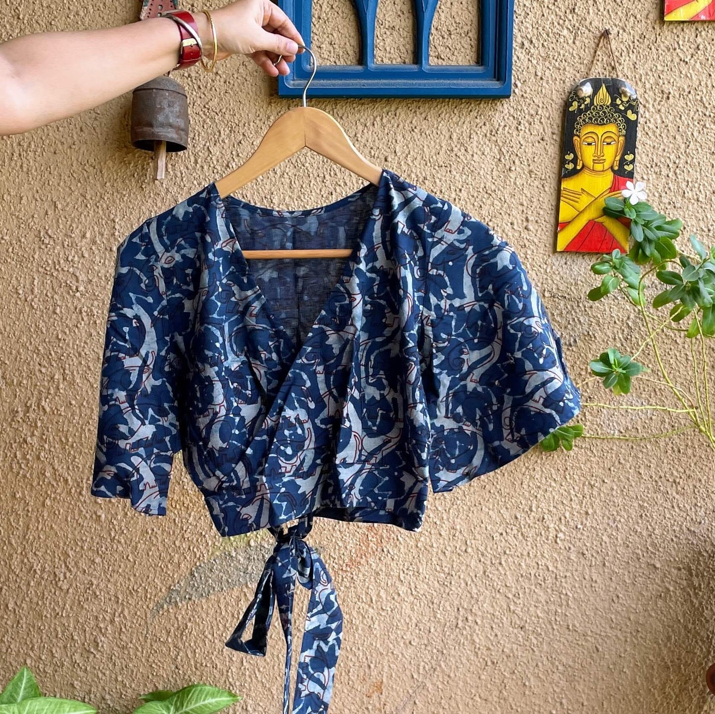 indigo-readymade-cotton-blouse