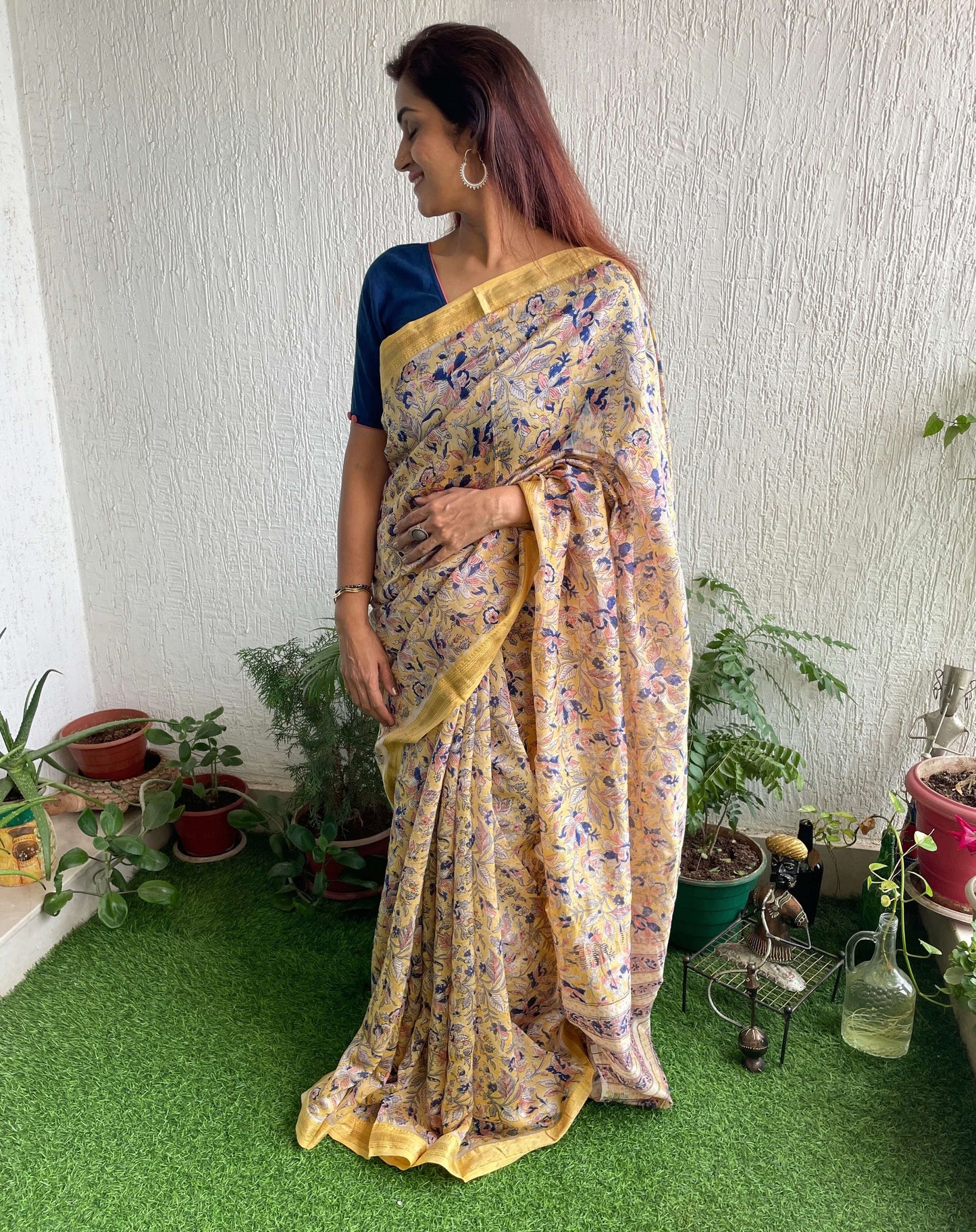 bagru print sarees maheshwari