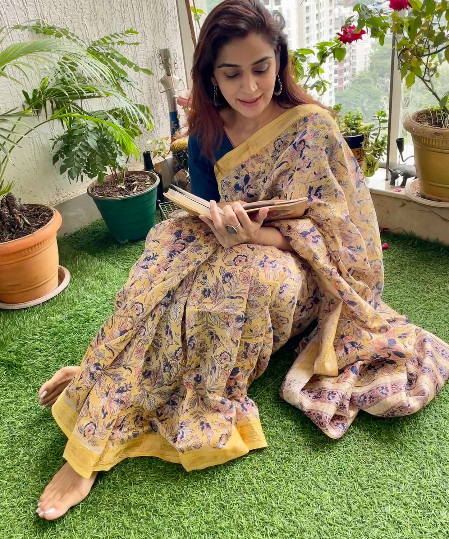 bagru print sarees maheshwari