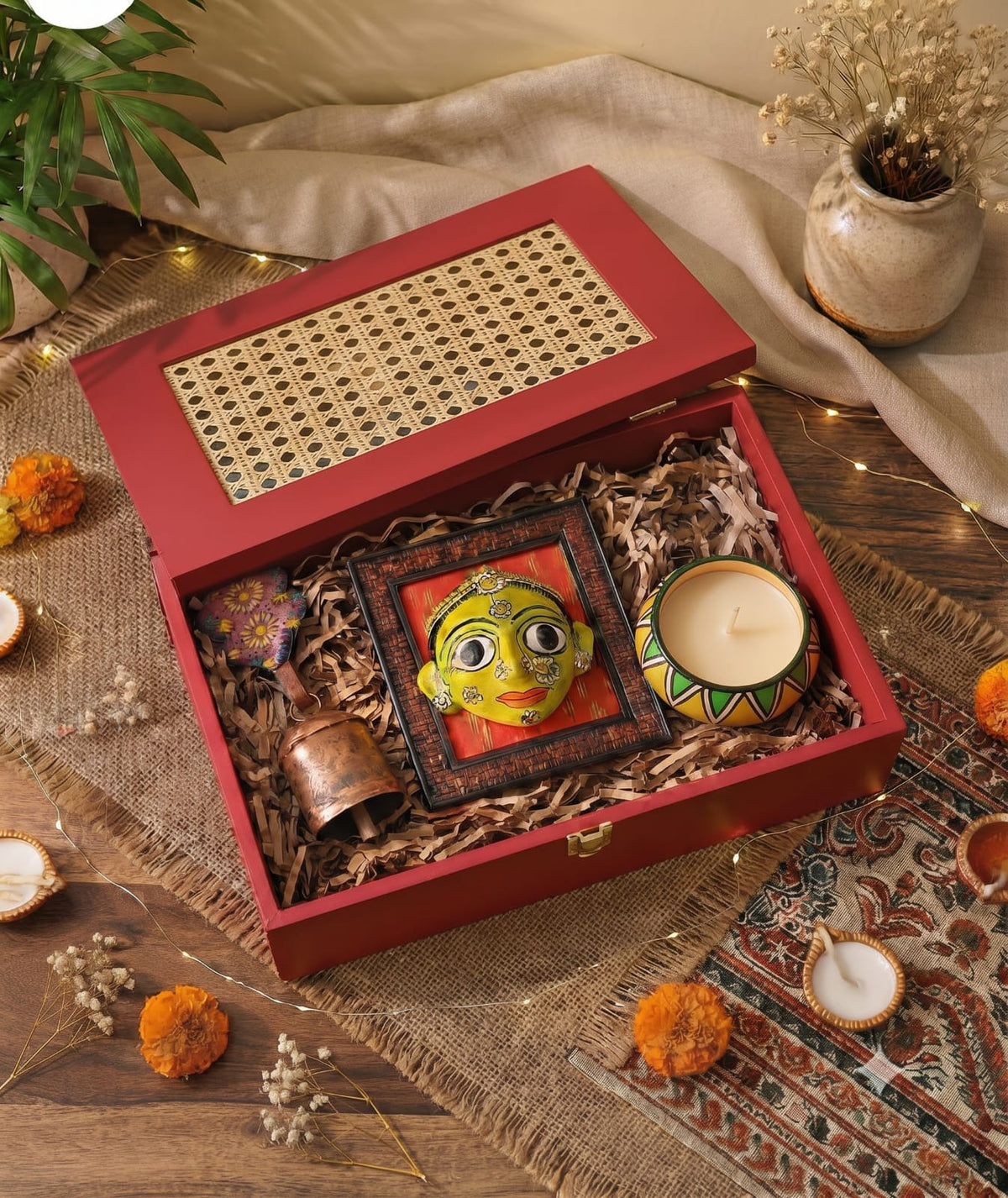 Mask Diwali box I handcrafted