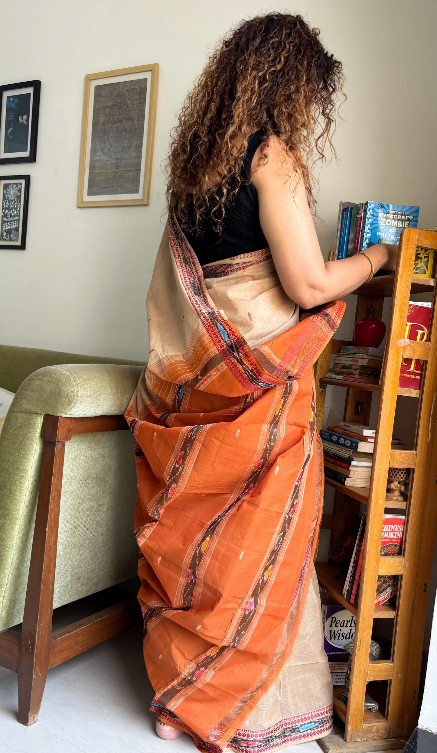 -cotton-saree for office wear