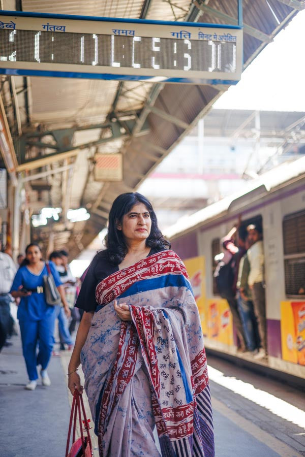 Cotton Indigo plain Bombay Meri Jaan