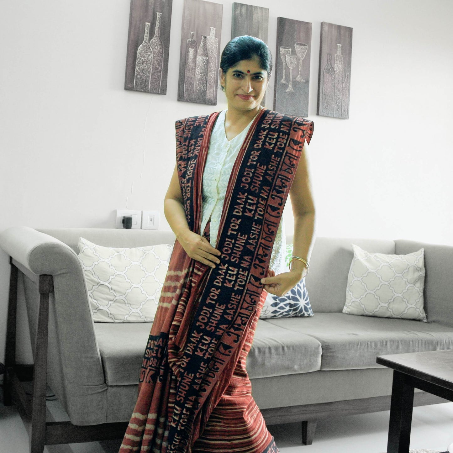 Ekla Cholo Pink cotton