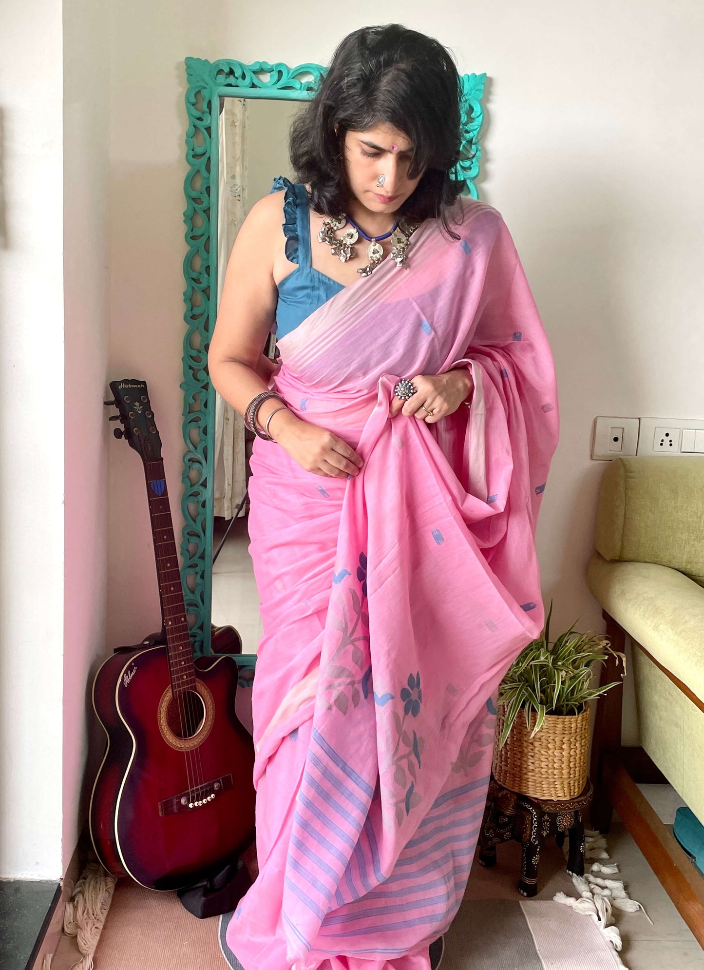 pink-jamdani-cottonsaree