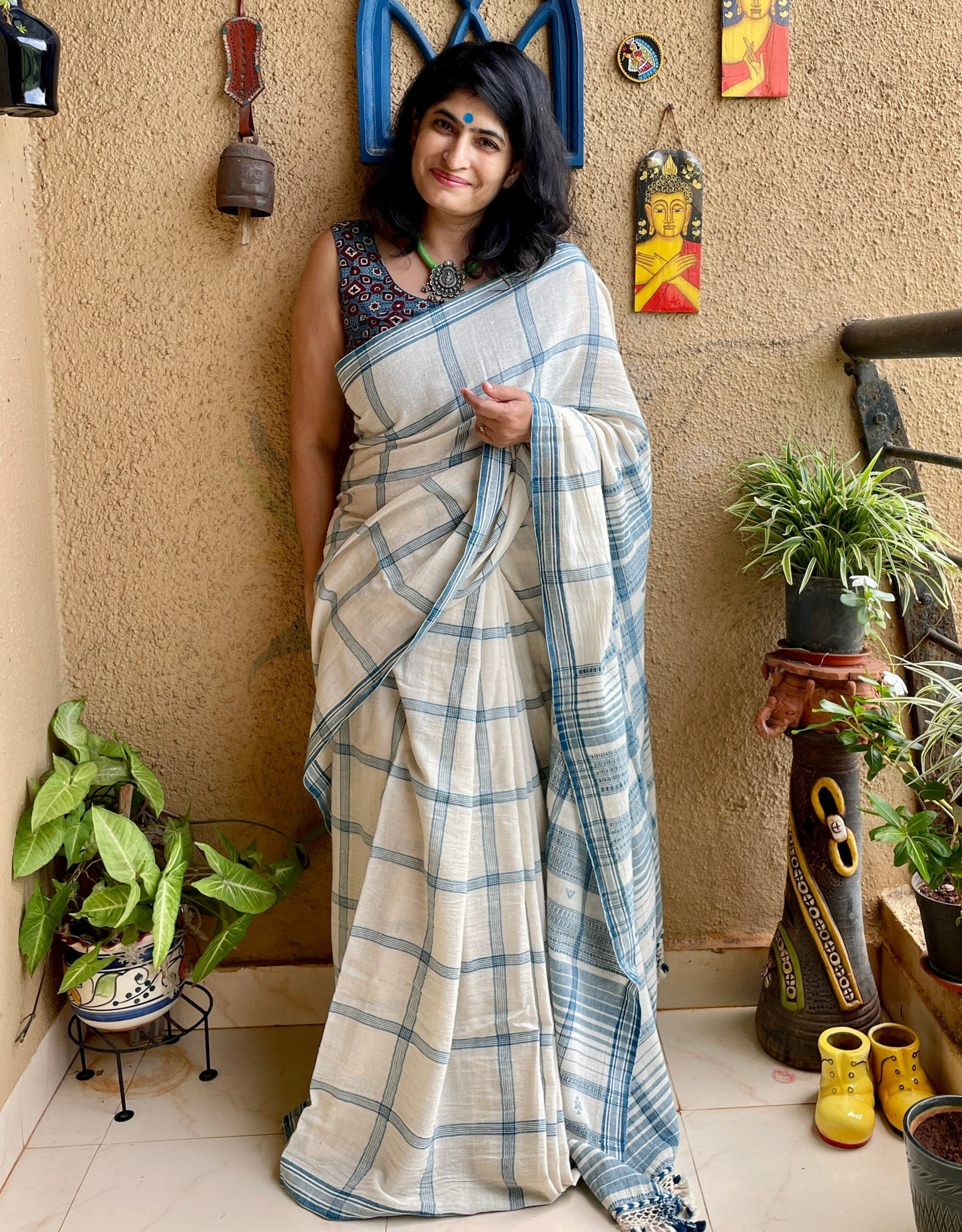 bhujodi kala cotton saree