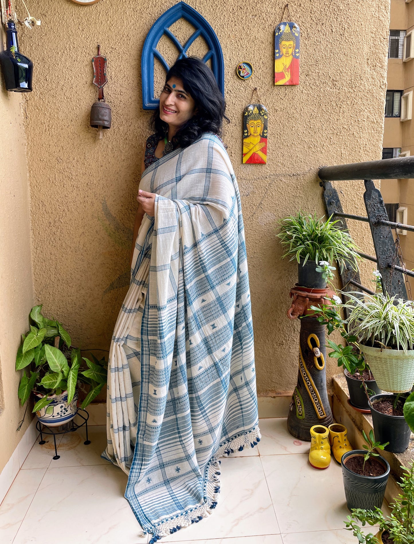 bhujodi kala cotton saree