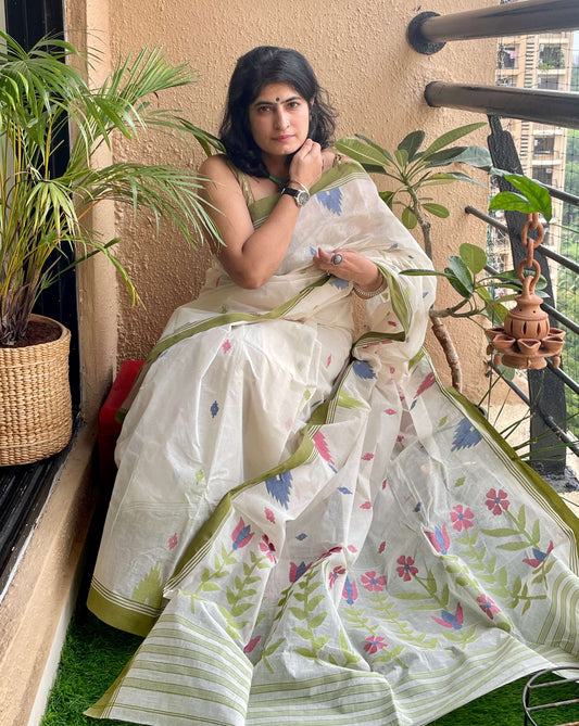 jamdani sarees from phulia