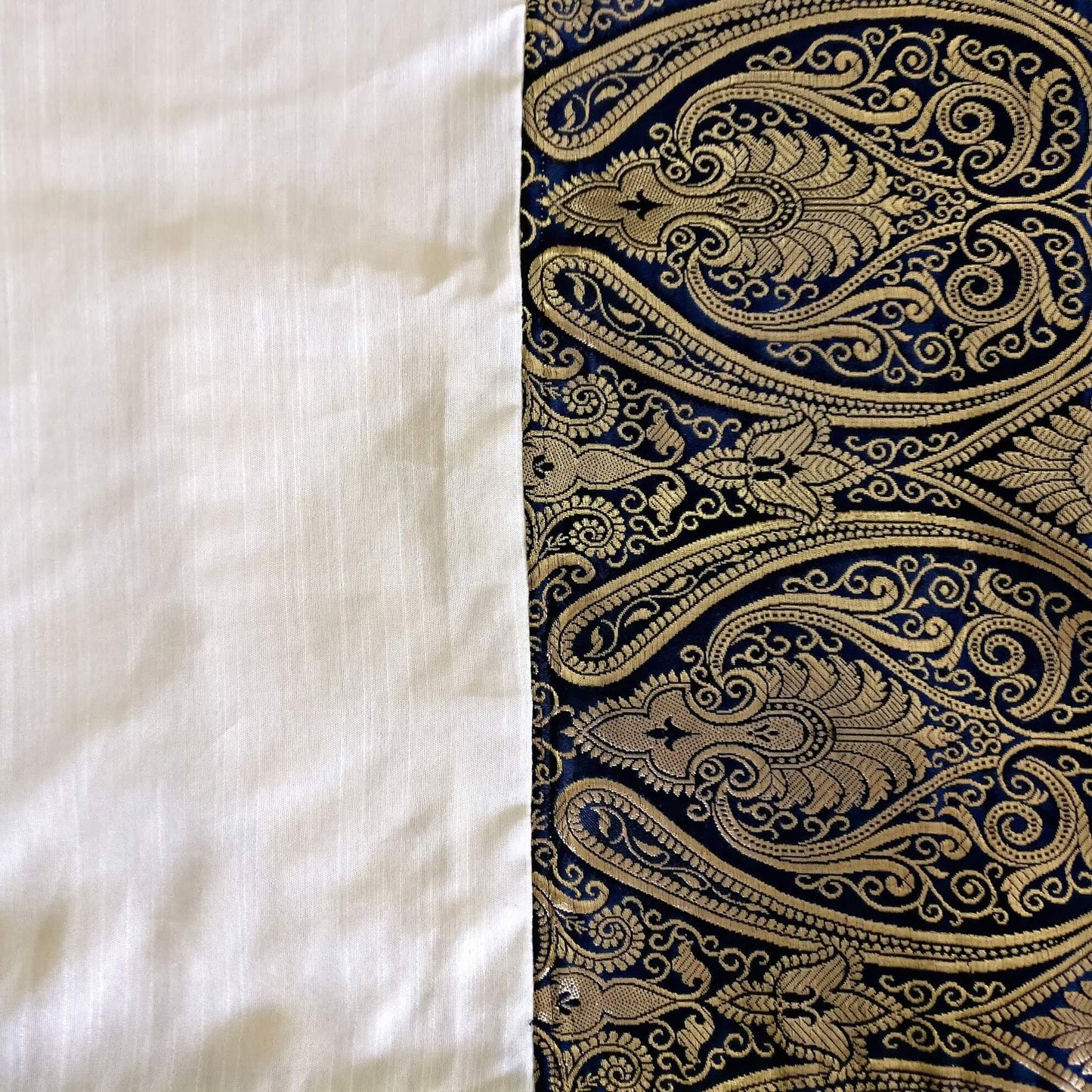 White and black Party wear saree