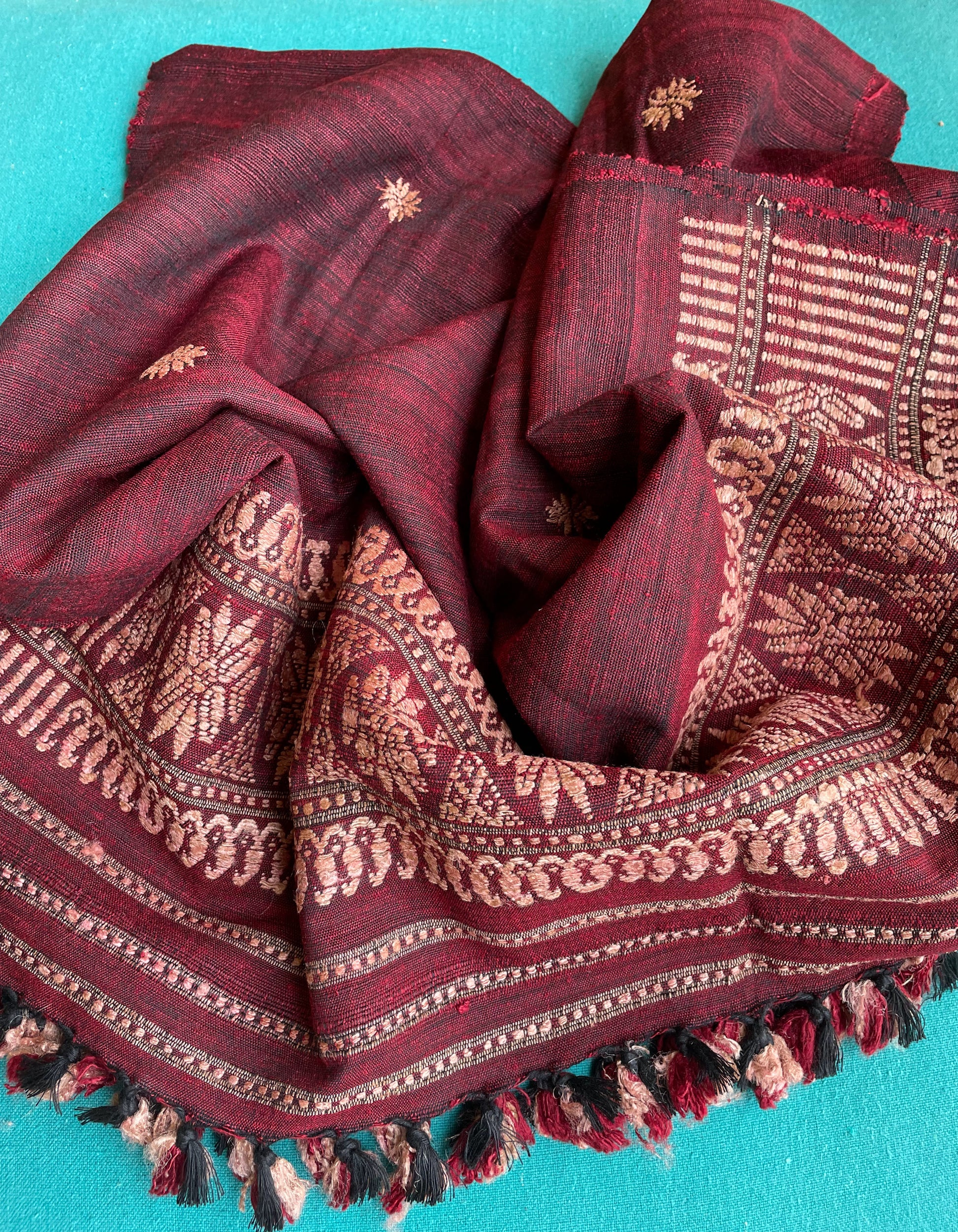 Maroon Eri silk Stole