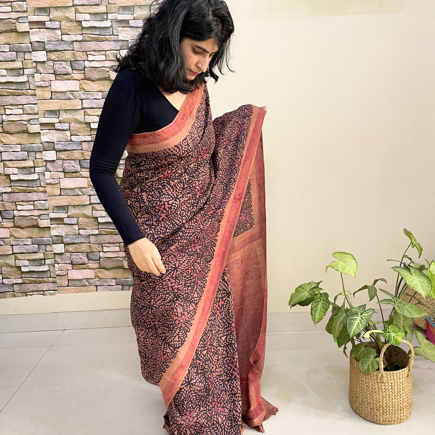 Champa Mulberry Silk Saree