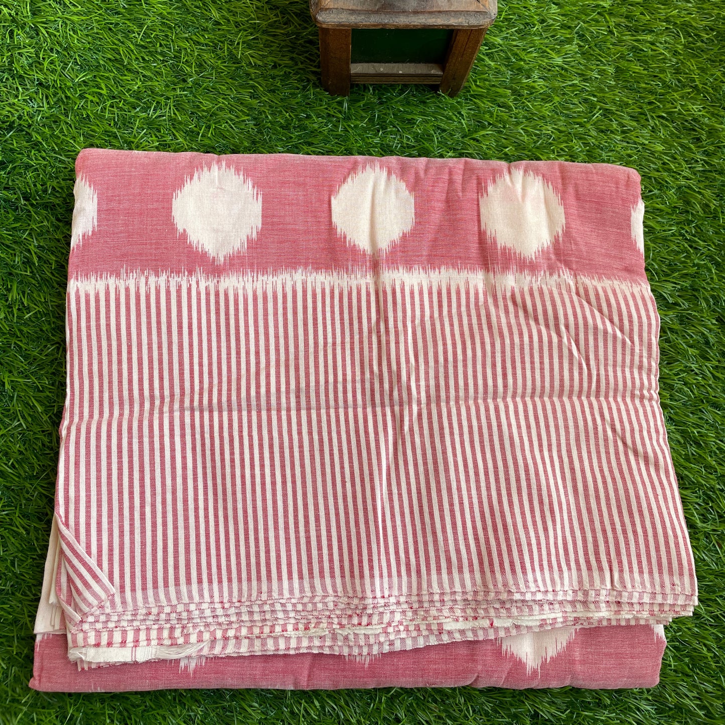 Rose Polka Pochampally cotton