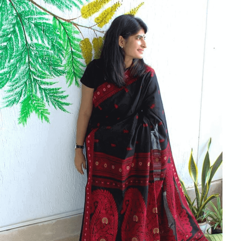 Black Cotton Baluchari