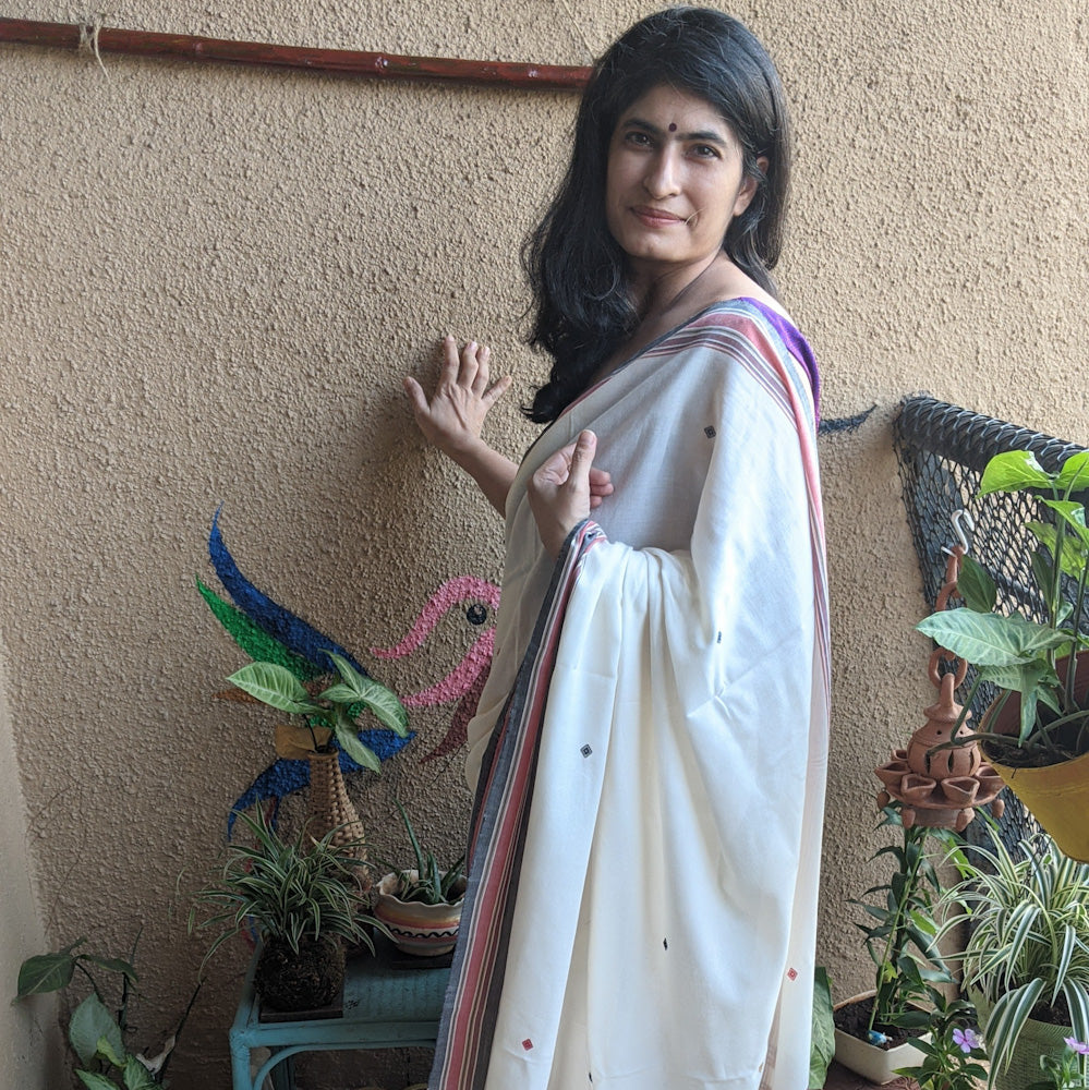 White cotton Bhujodi
