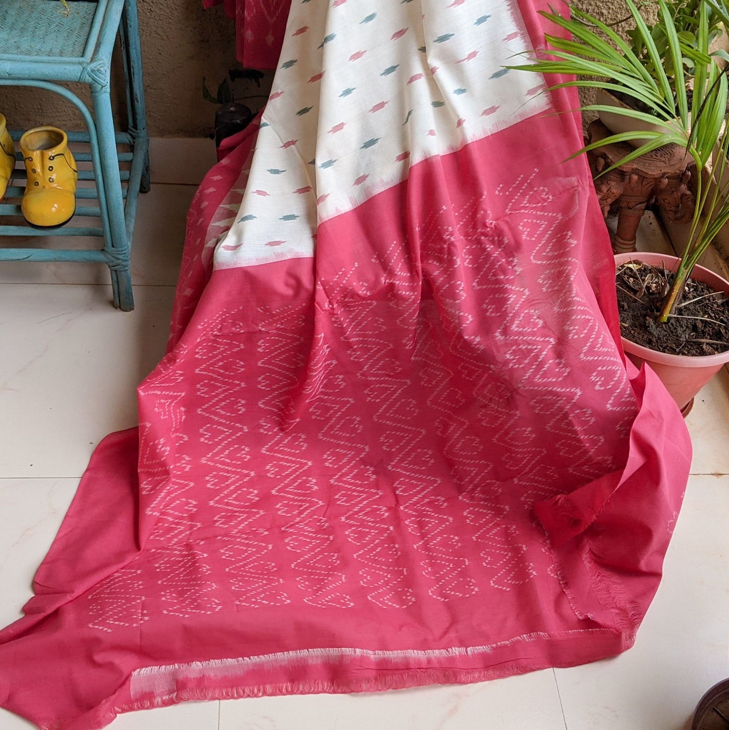 Pink Pochampally Ikkat