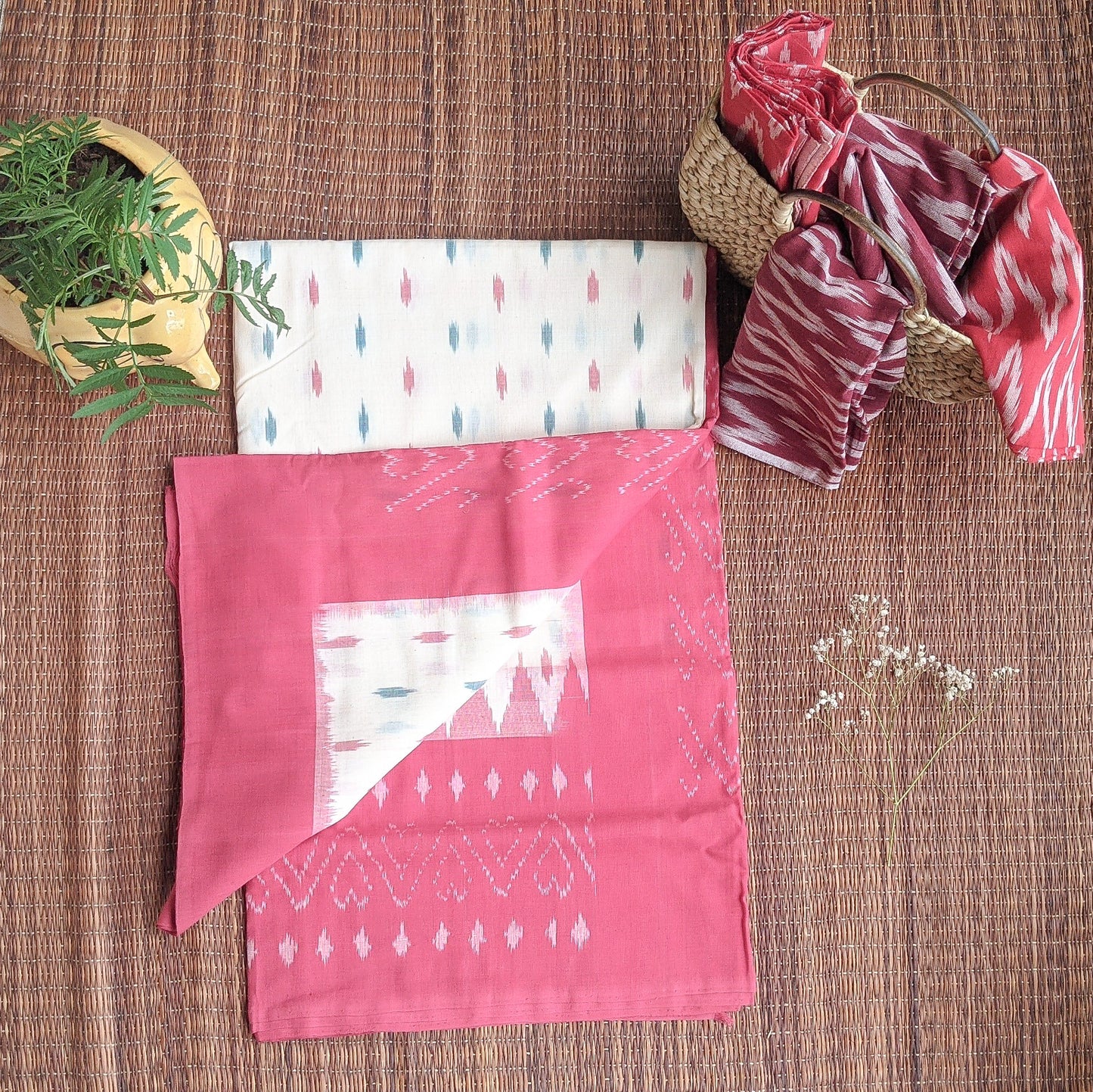 Pink Pochampally Ikkat