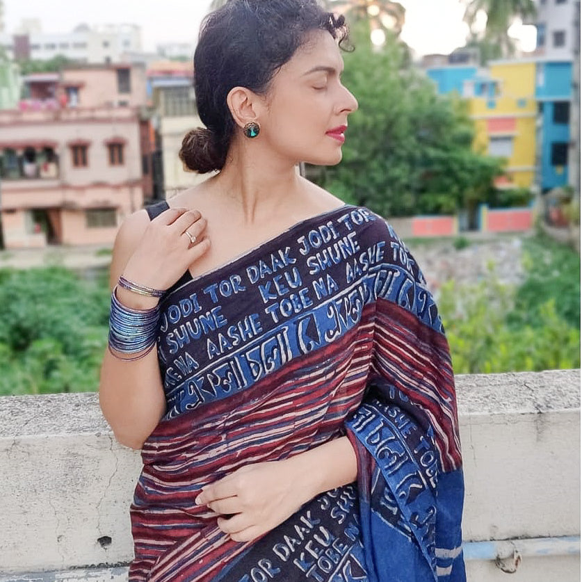 Ekla Cholo Indigo cotton