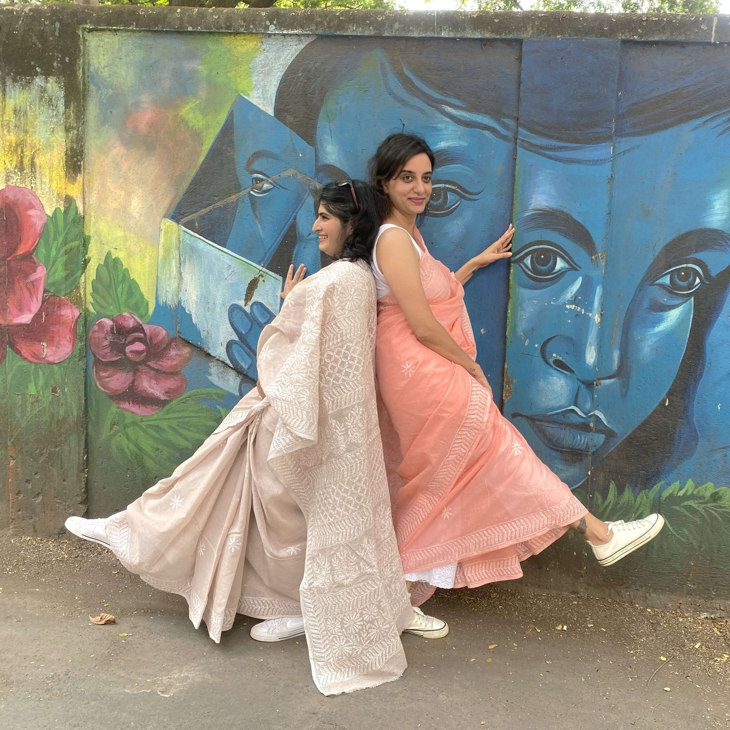 Light pink Kota with zari