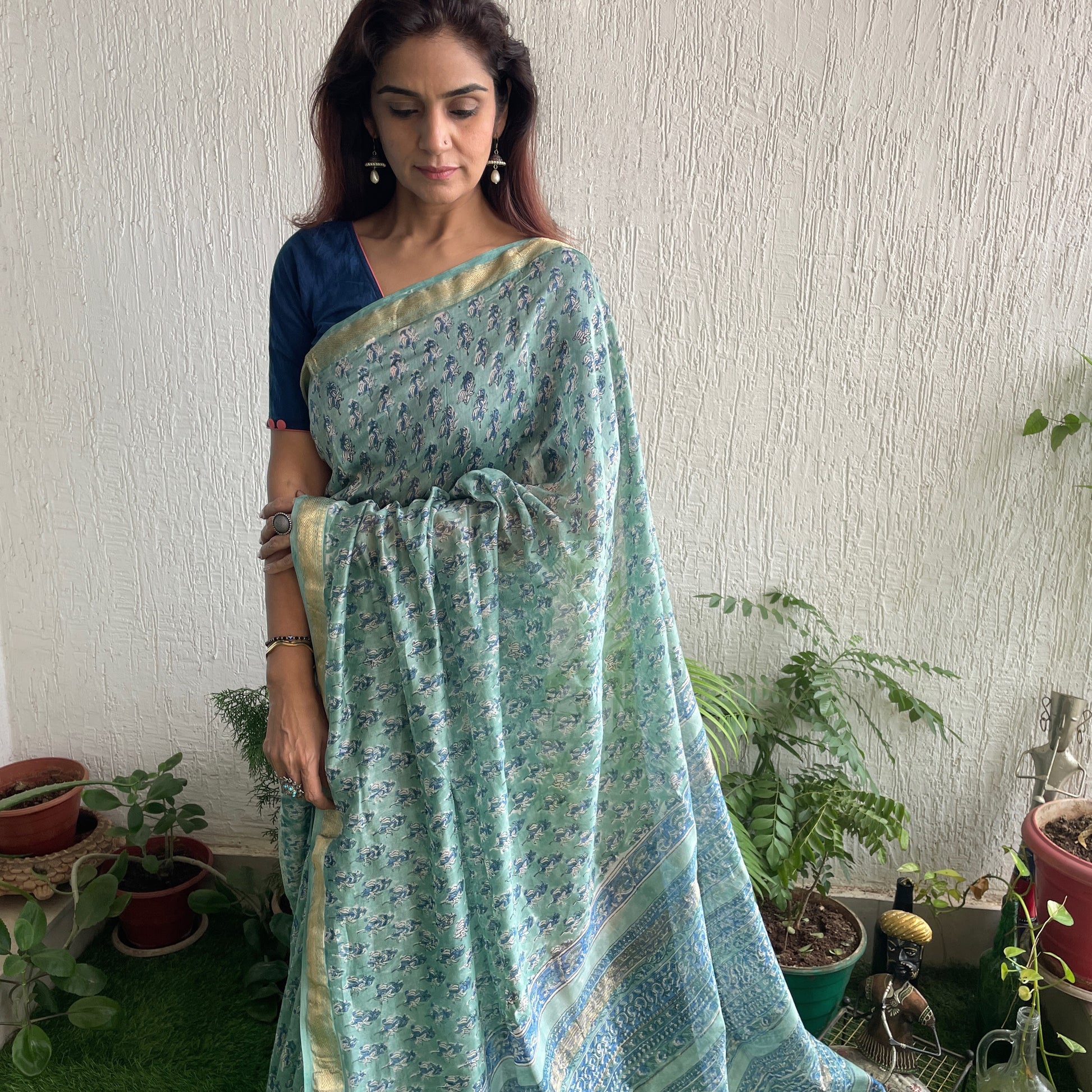 green-bagru-maheshwari-saree