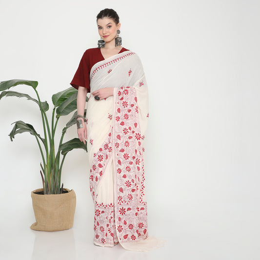 Mul cotton with Kantha Stitch embroidery