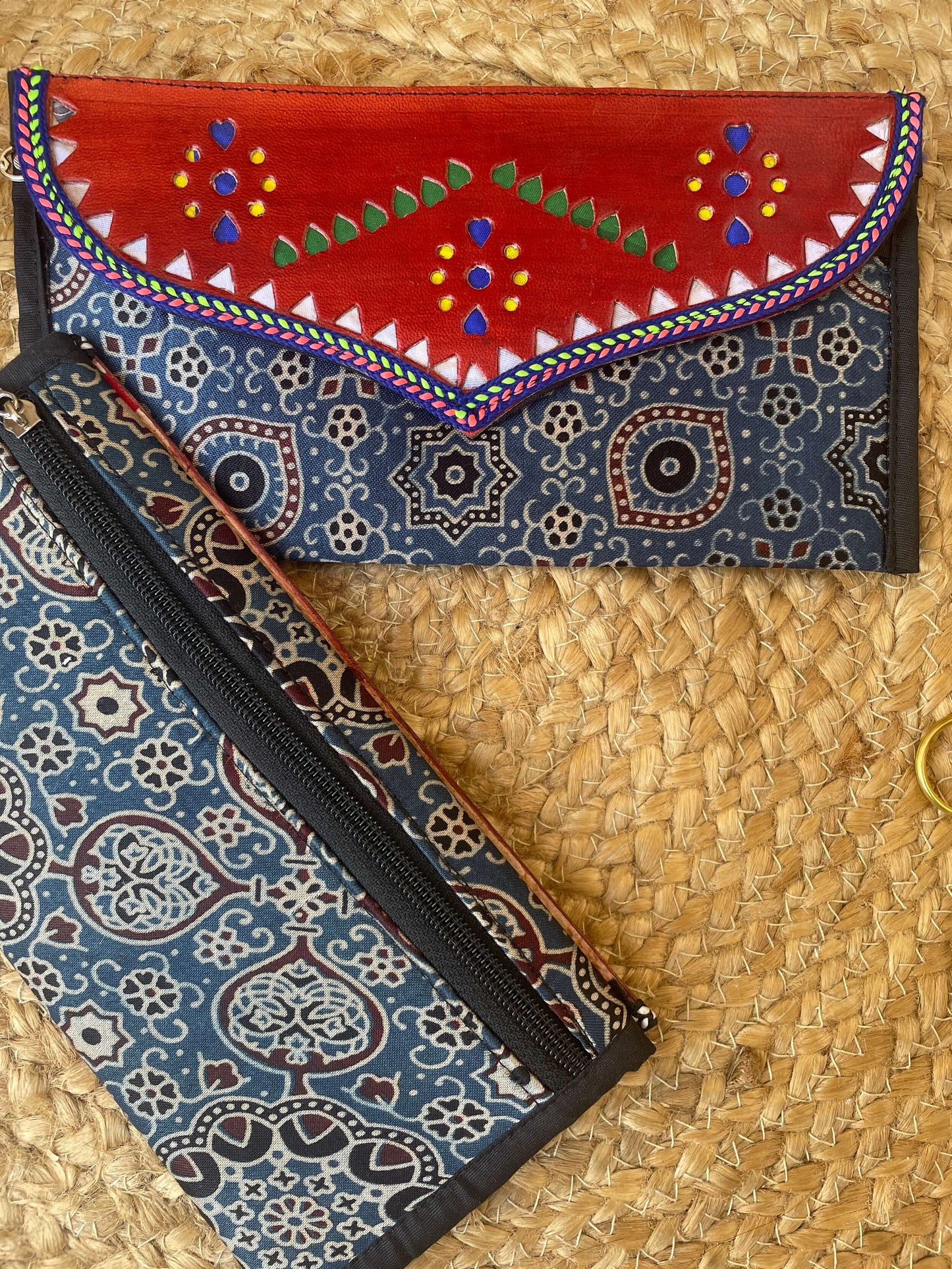 Kutch wallet in silk - One piece