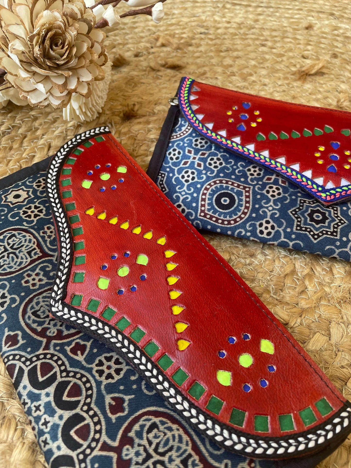 Kutch wallet in silk - One piece