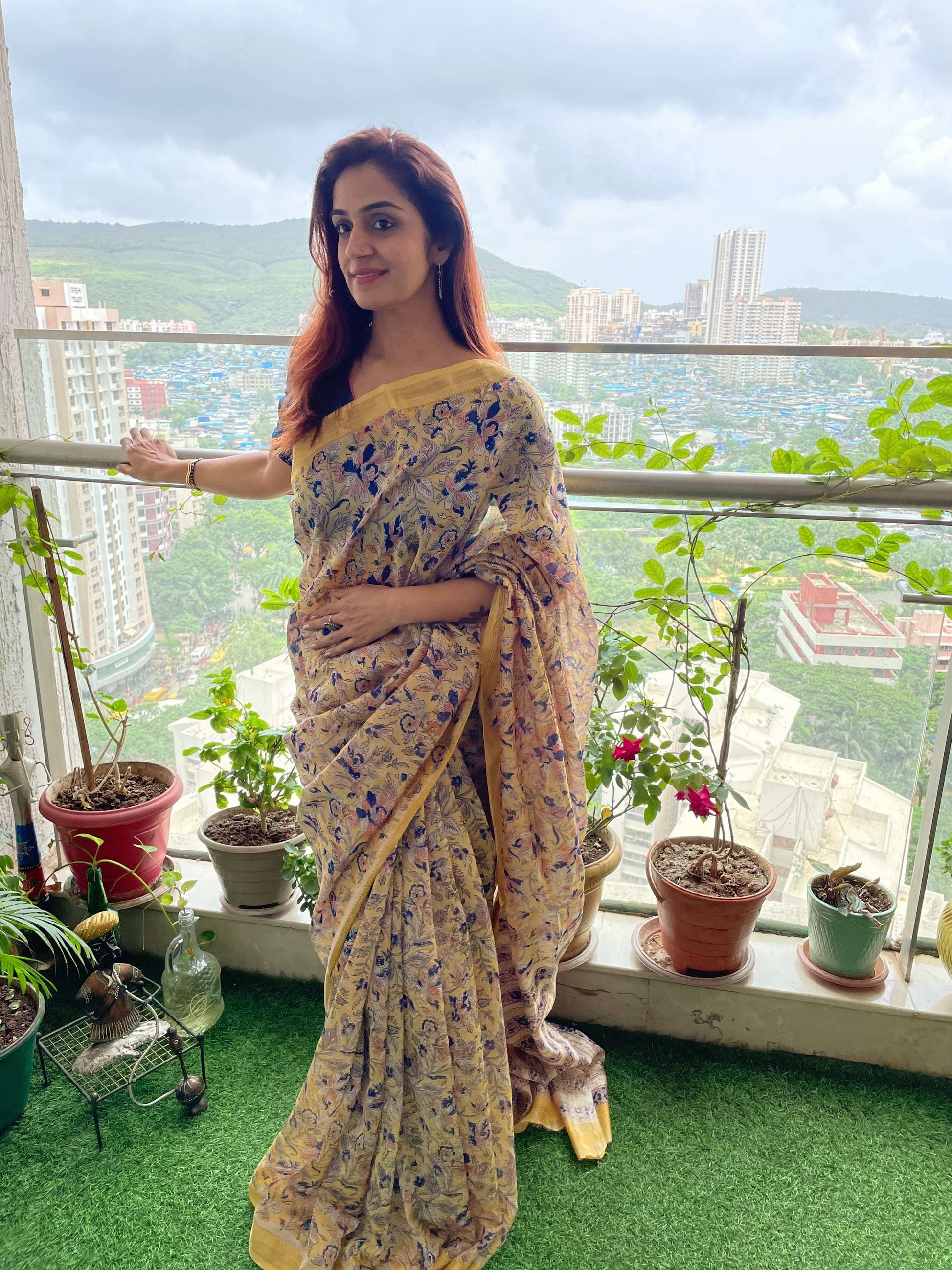bagru print sarees maheshwari