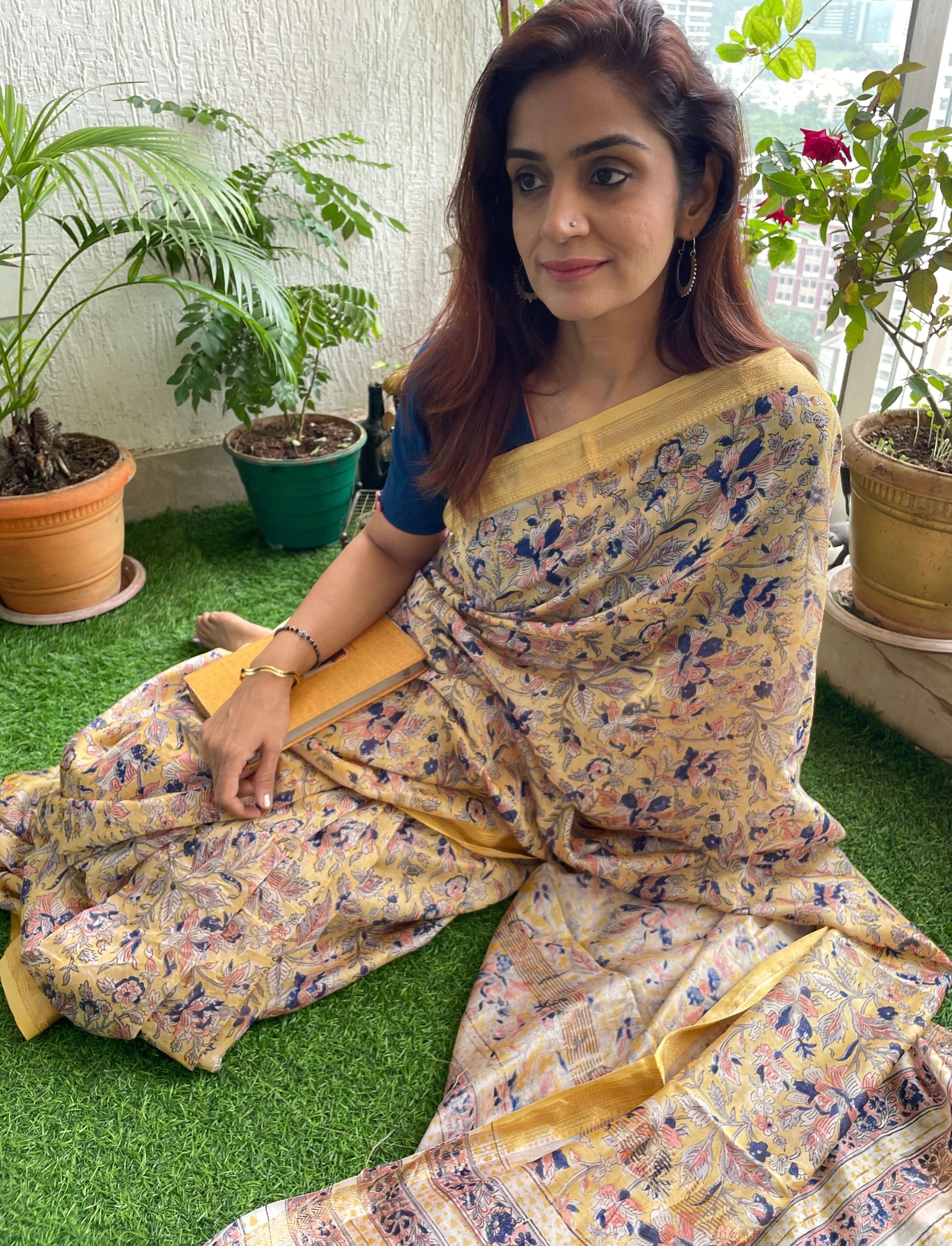 bagru print sarees maheshwari
