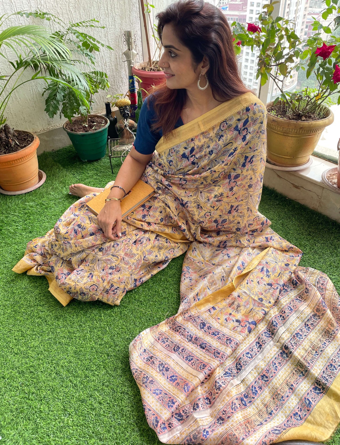 bagru print sarees maheshwari