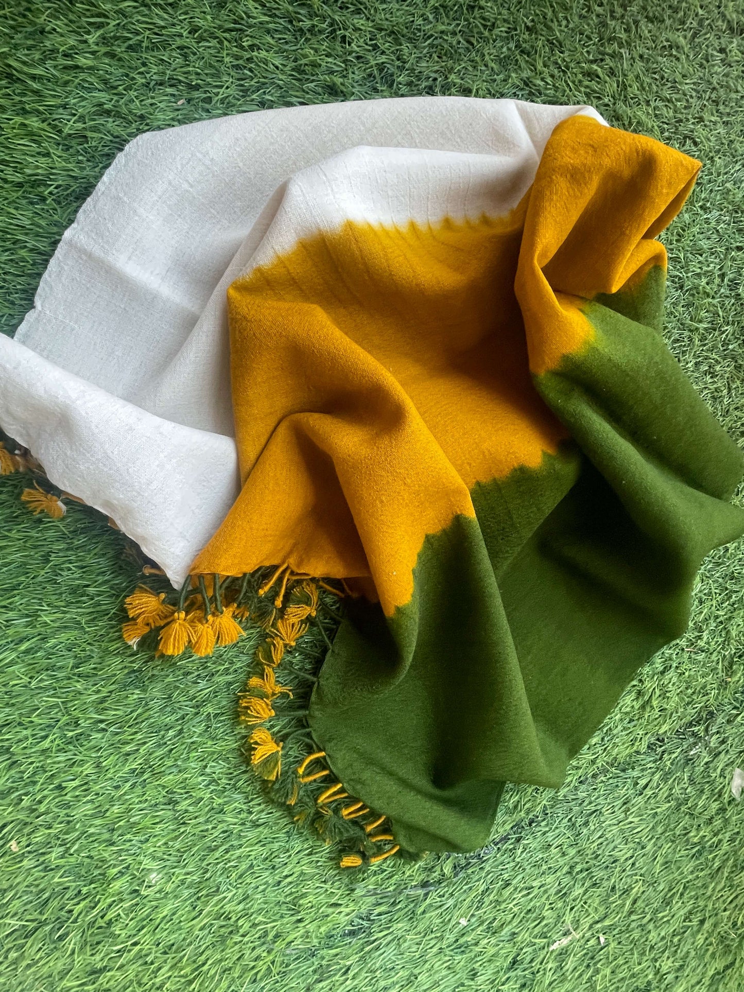 Unisex Marino wool Stoles mustard