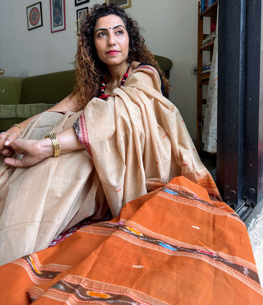 -cotton-saree for office wear