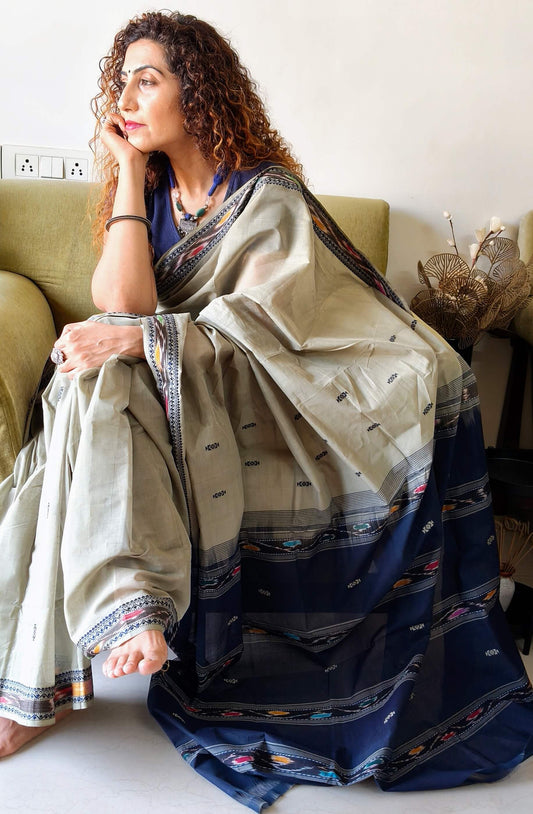 -cotton-saree for office wear