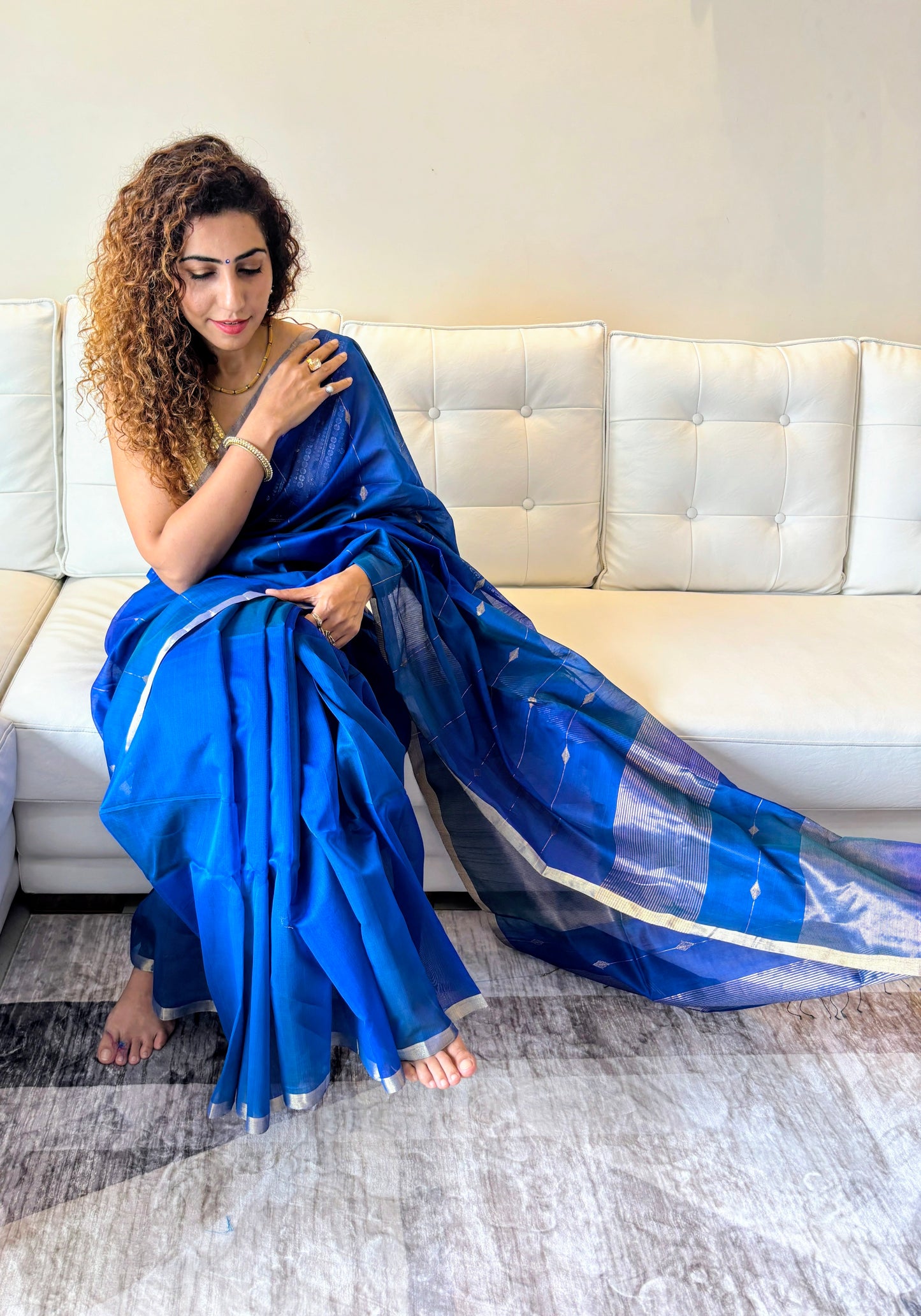 Neel Maheshwari Saree ~ Rang collection I Handloom