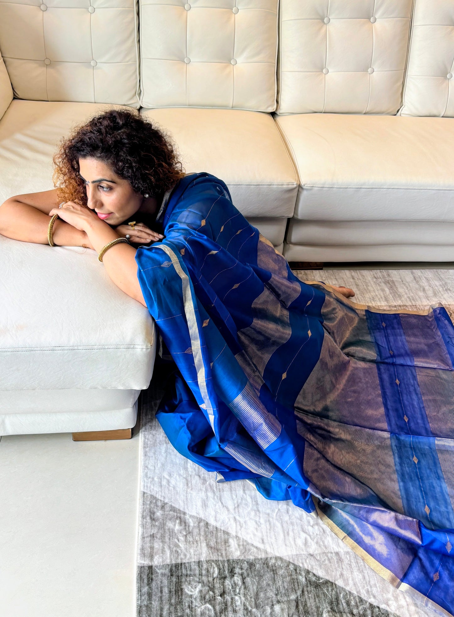 Neel Maheshwari Saree ~ Rang collection I Handloom