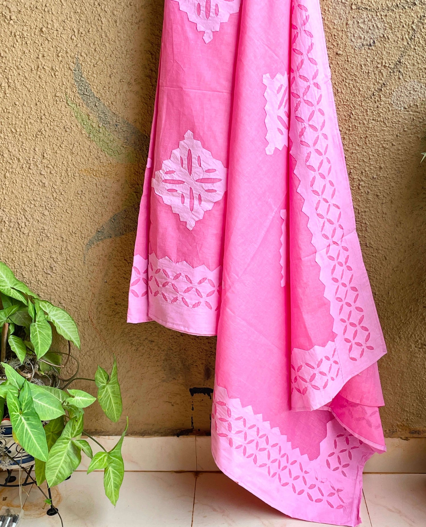 pink-cotton applique