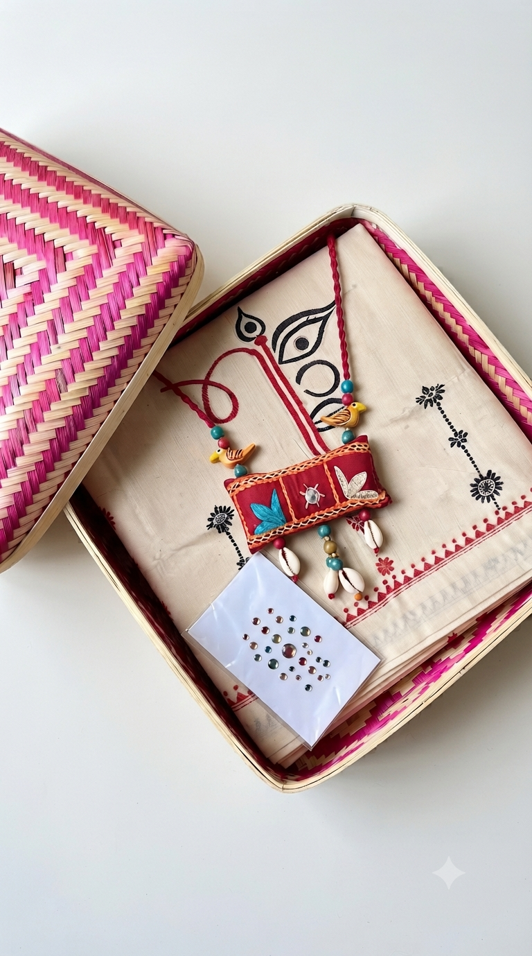 Durga Saree gift box | handcrafted