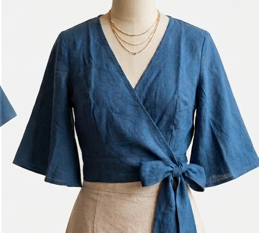 wrap blouse 