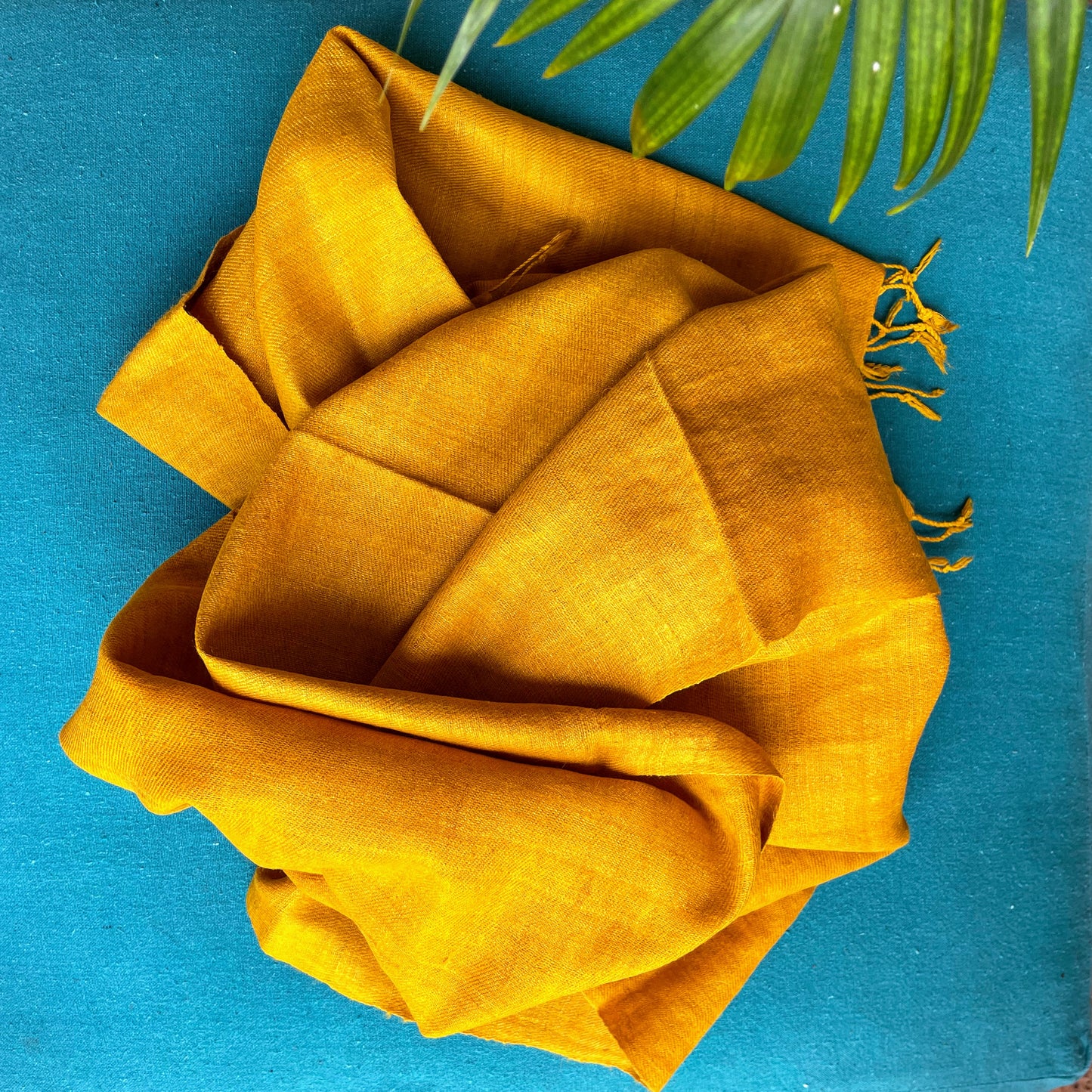 Mustard Eri silk Stole