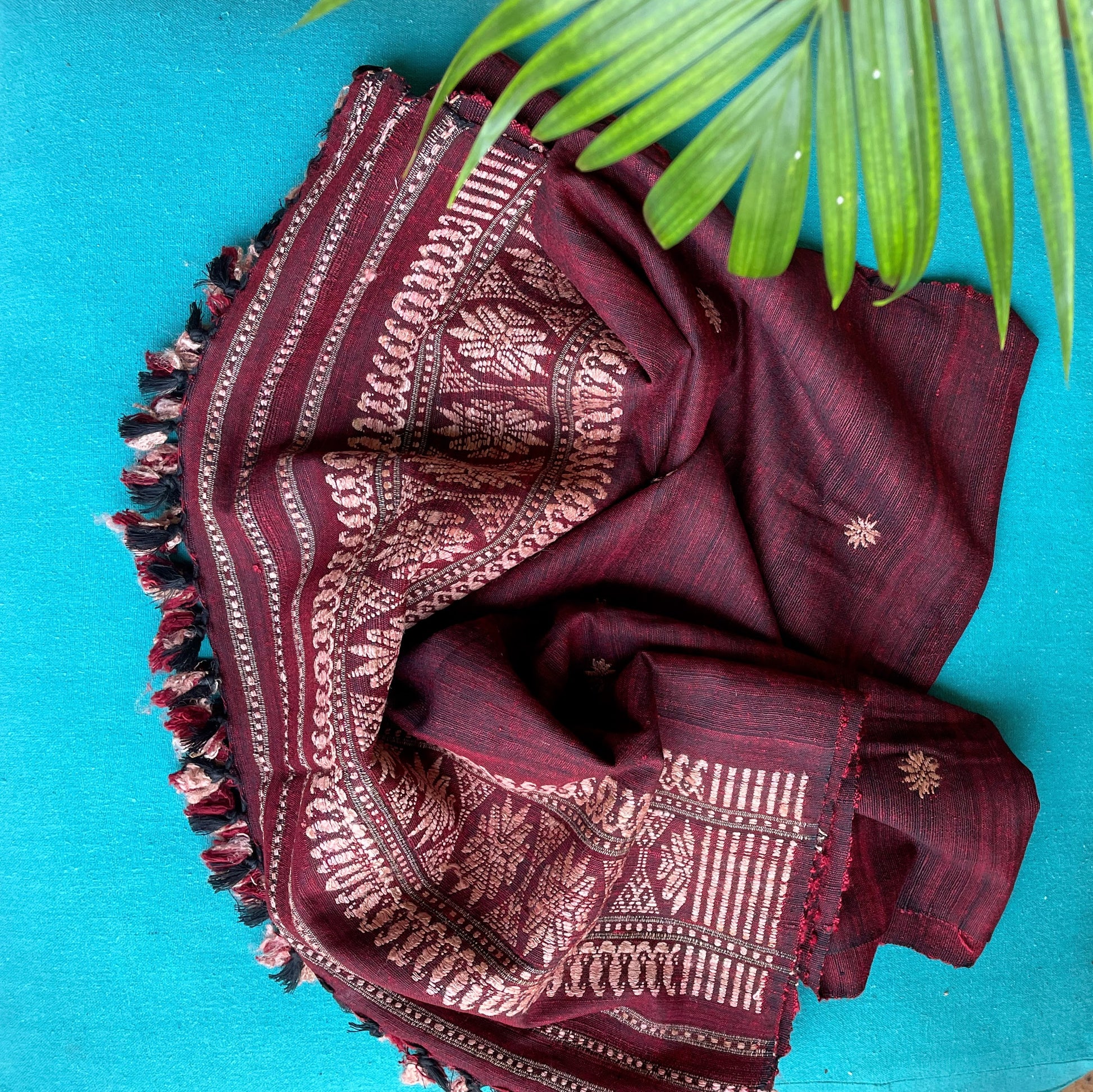 Maroon Eri silk Stole