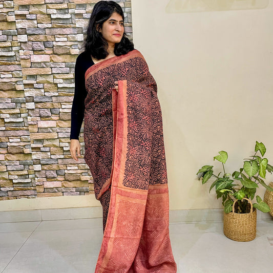 Champa Mulberry Silk Saree