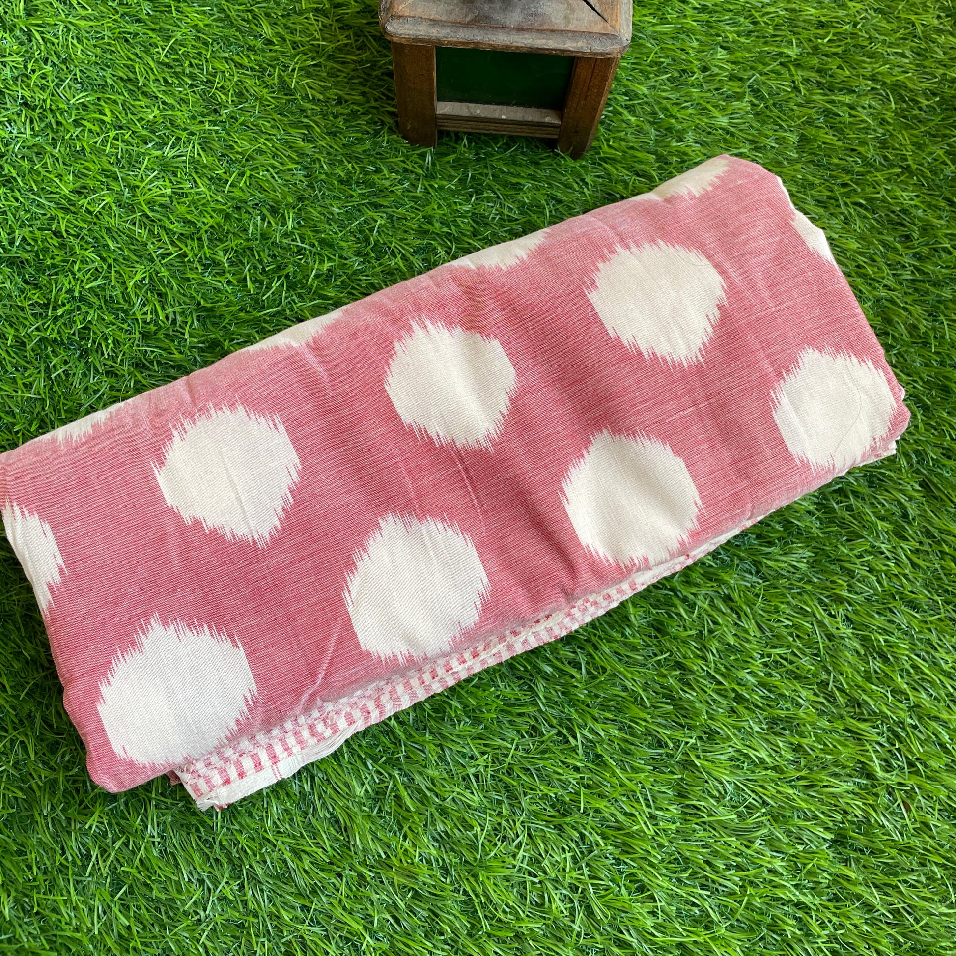 Rose Polka Pochampally cotton
