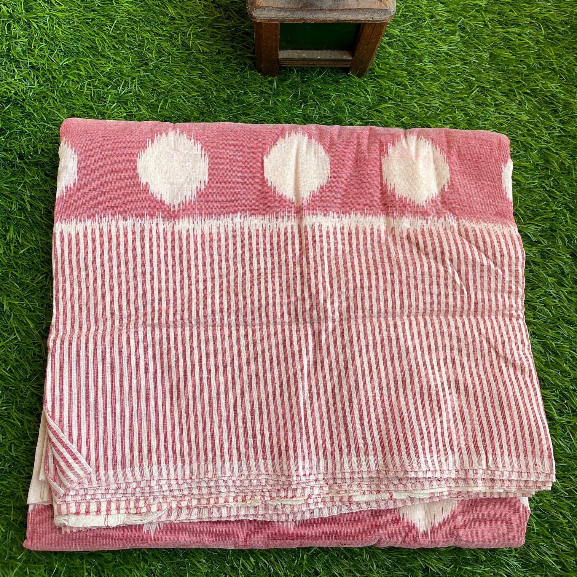 Rose Polka Pochampally cotton