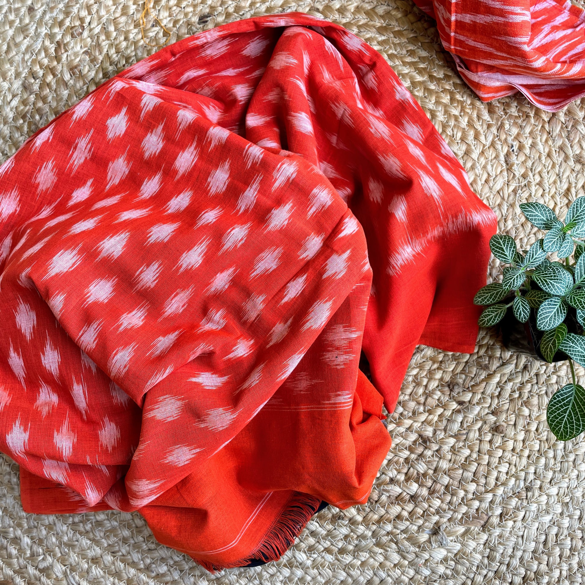 Black Pochampally Ikat cotton