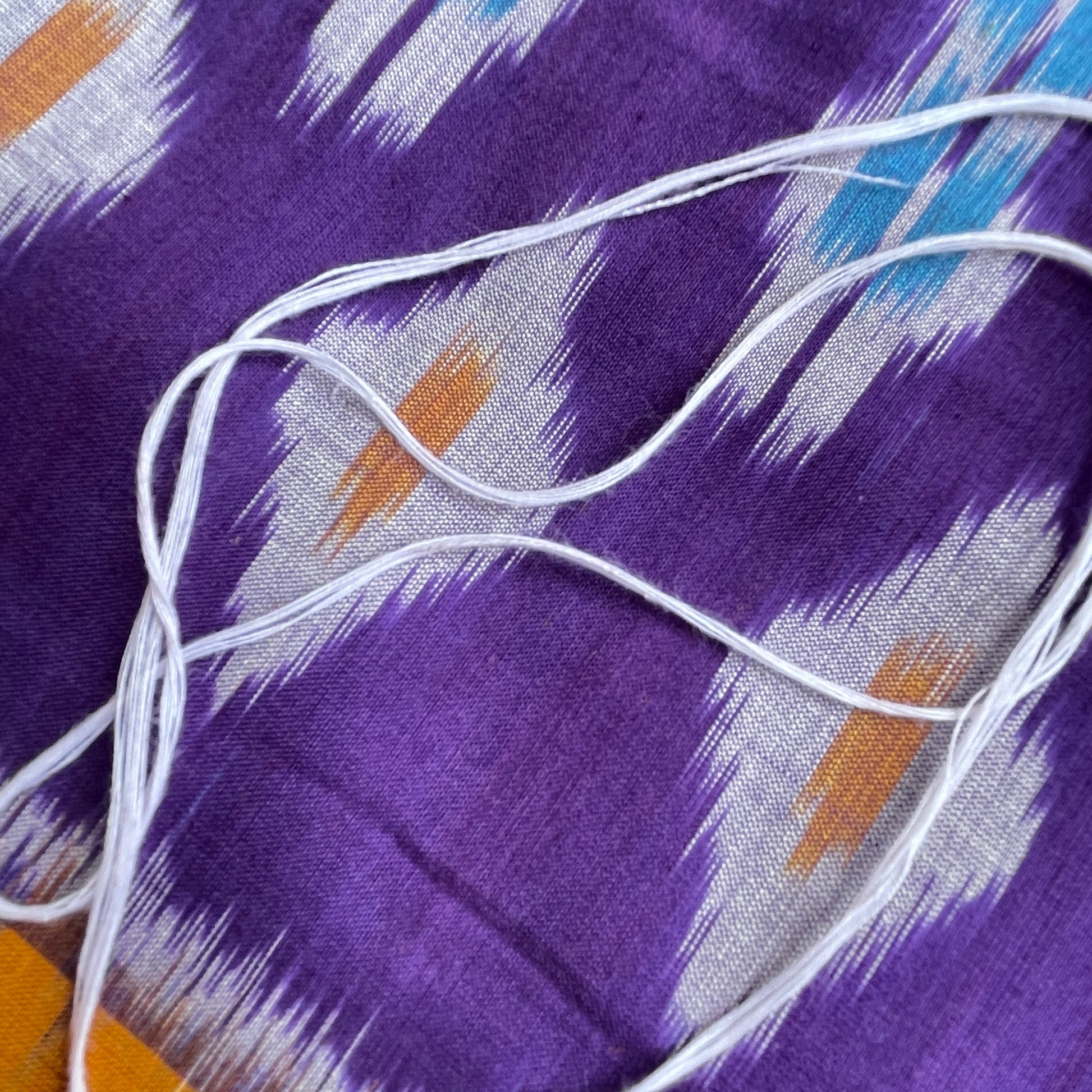 Purple Pochampally Ikat cotton