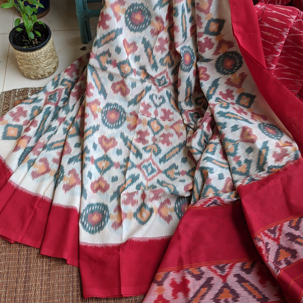 White Pochampally cotton