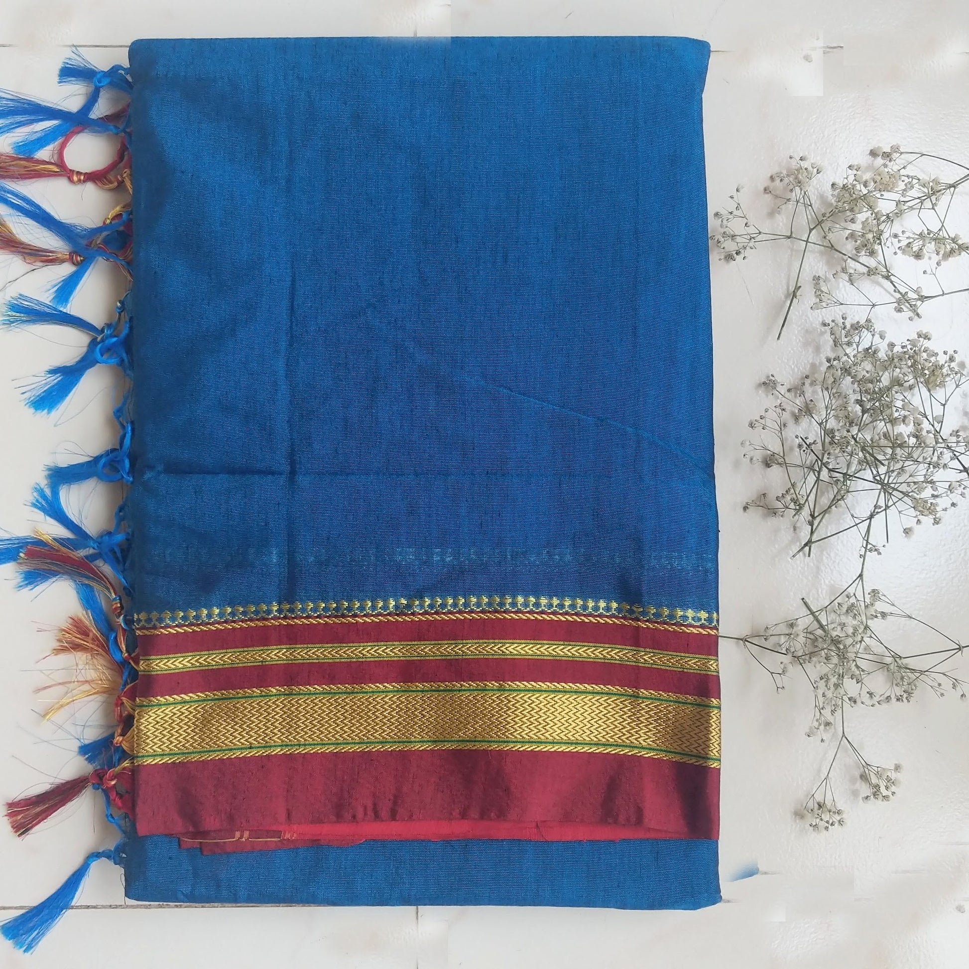 Blue cotton Ilkal