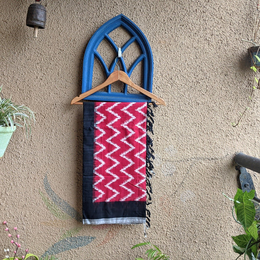 red Ikkat Dupatta