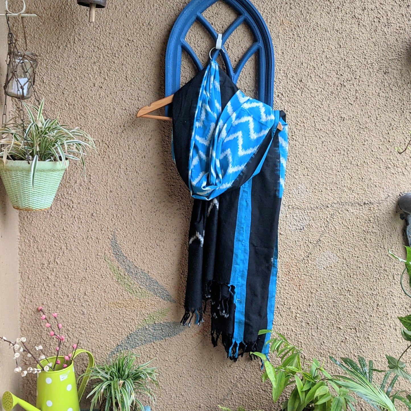 Blue Ikkat Dupatta