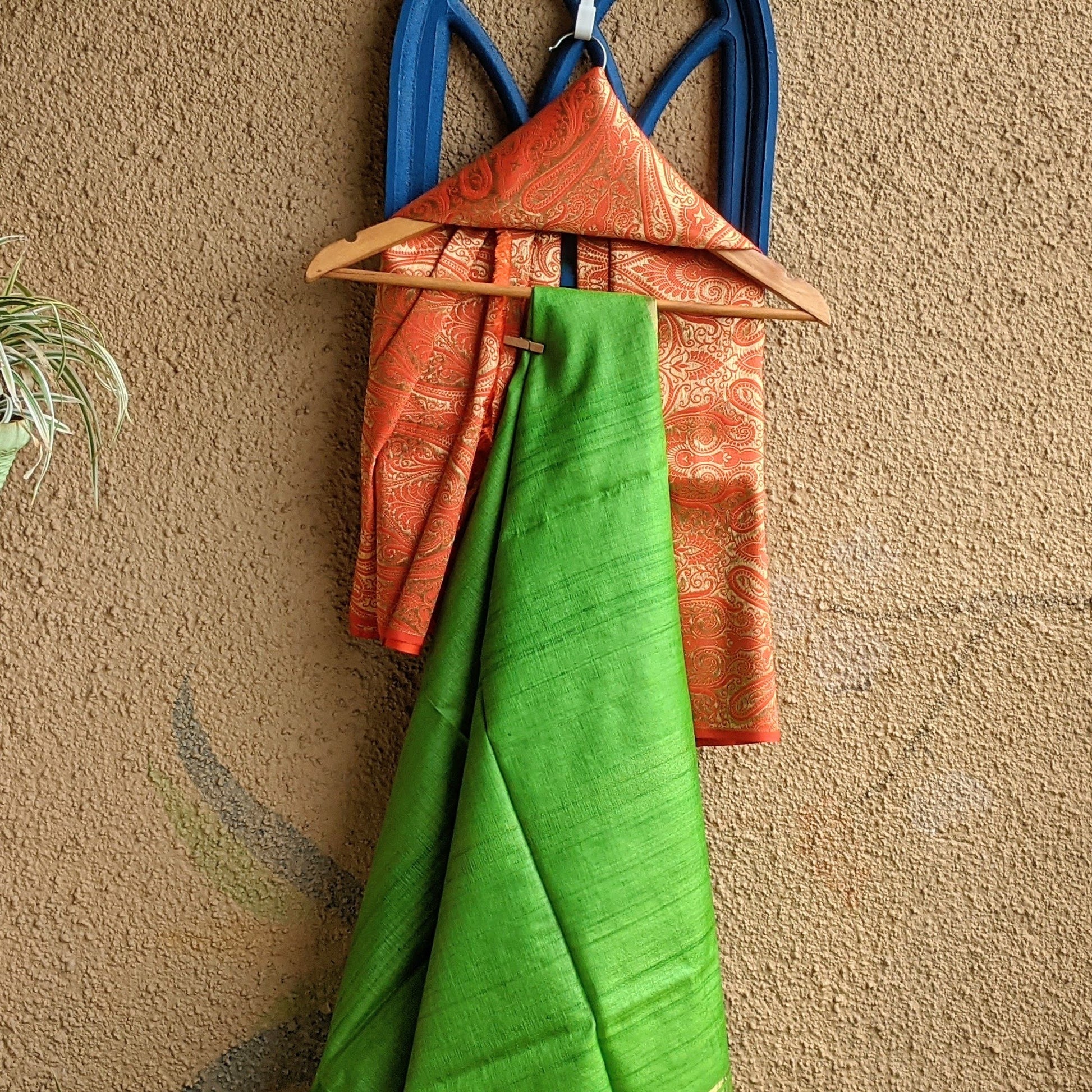 Green Kosa silk